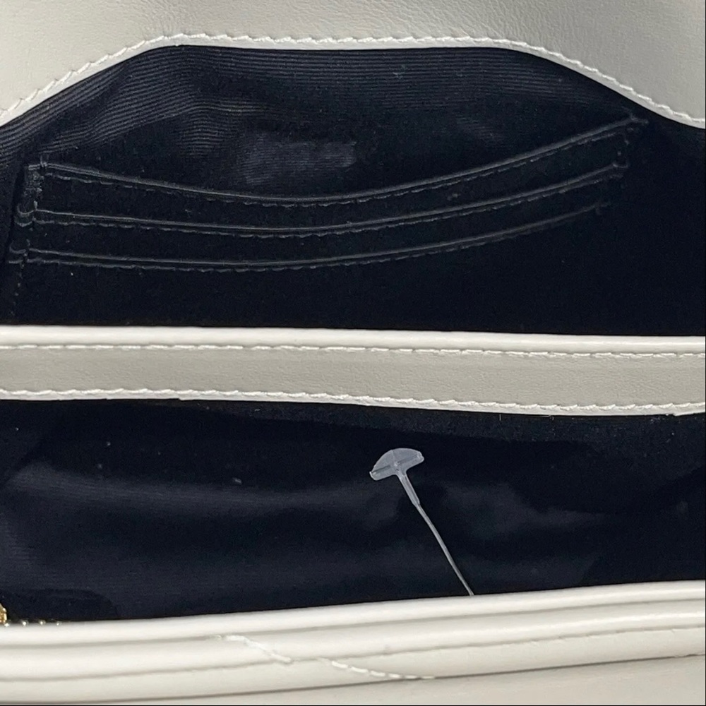 SAINT LAURENT YSL Toy Loulou Matelassé Leather Crossbody Bag - Crema Soft $1850 - Picture 7 of 12
